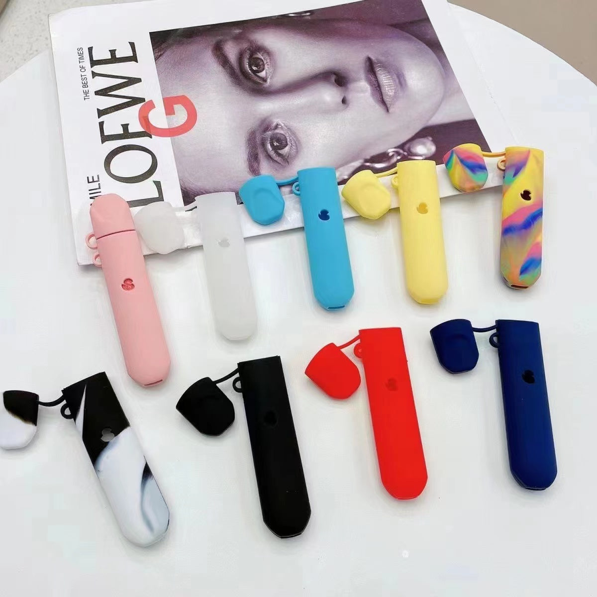 SP2S主機保護殼 純色 花紋 液態硅膠保護套(帶鏈條)