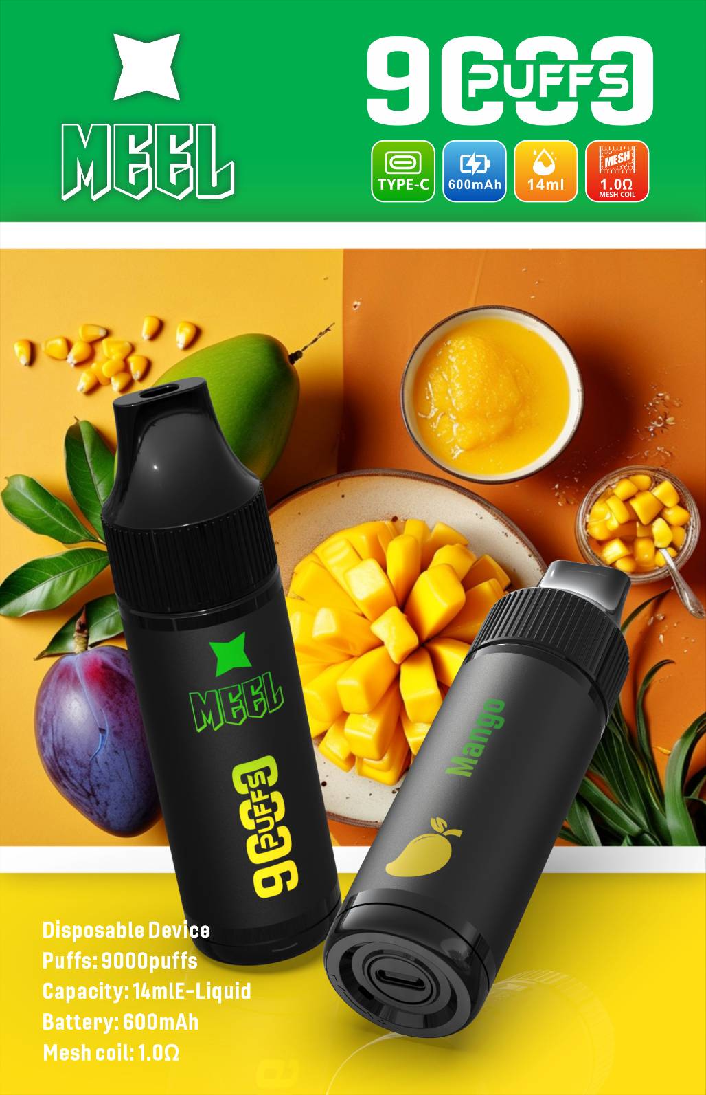 MEEL馬博MARBO 9000口一次性  拋棄式電子煙